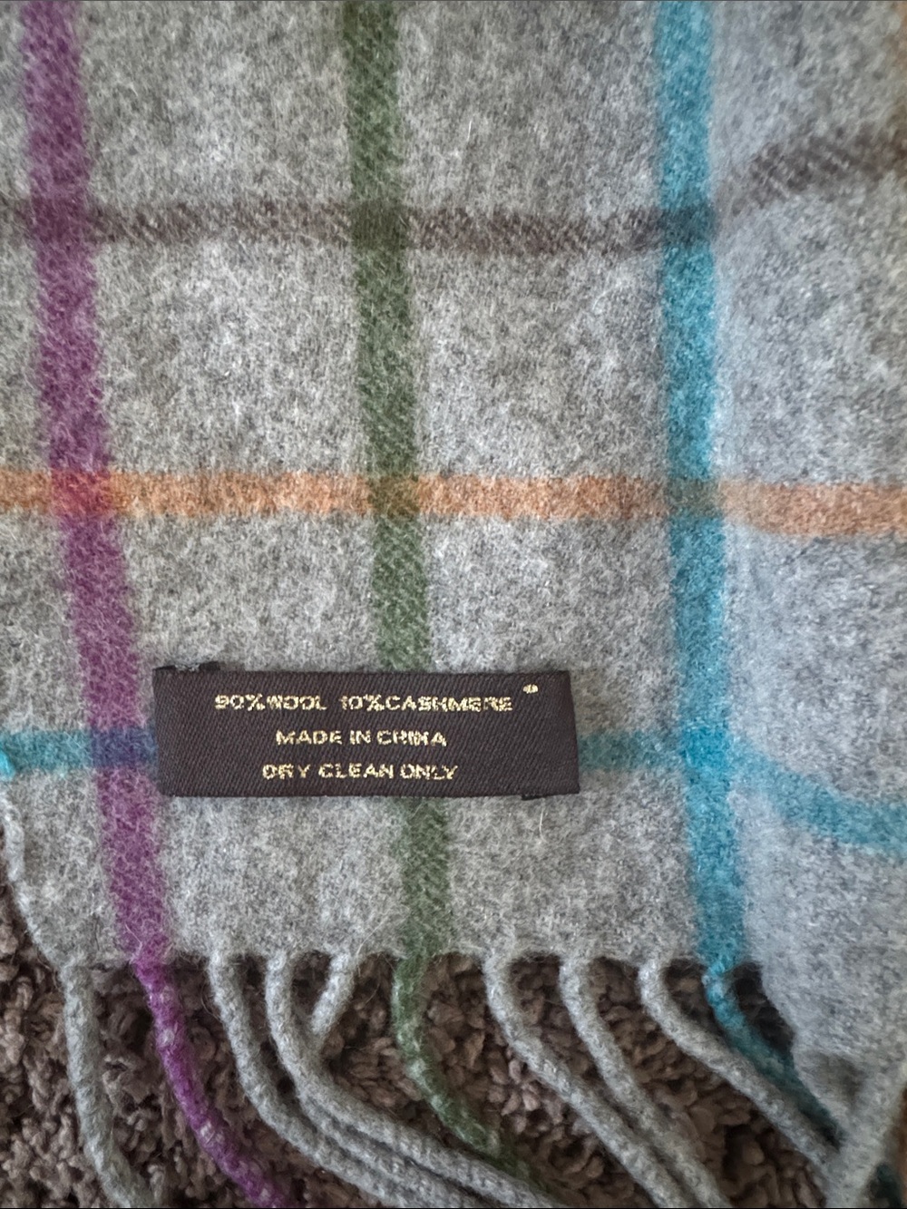 Coach Wool/Cashmere Scarf - Picture 3 of 4